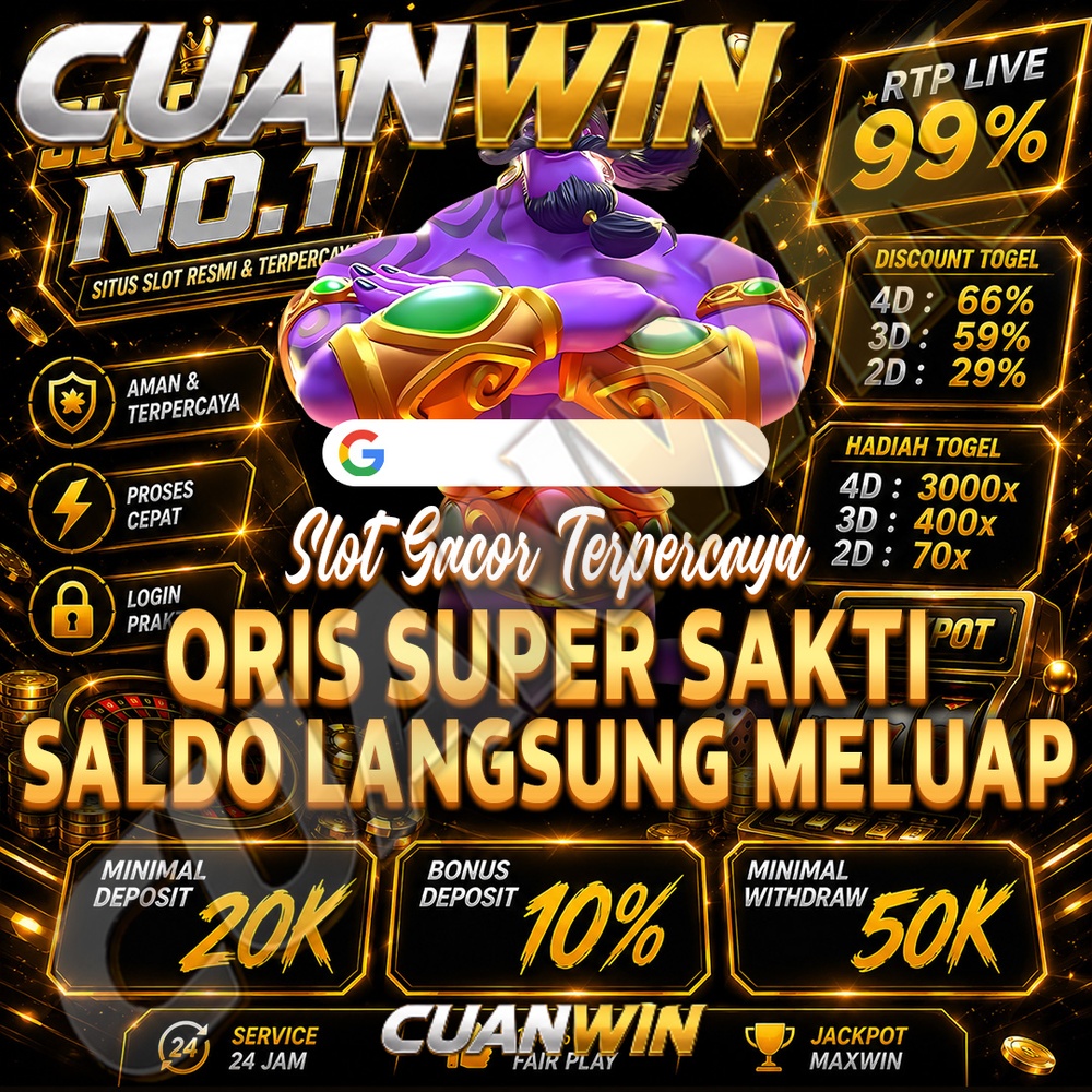 CUANWIN: Bandar Slot Gacor Hari Ini dengan Game Pilihan dan Jackpot Terbaru